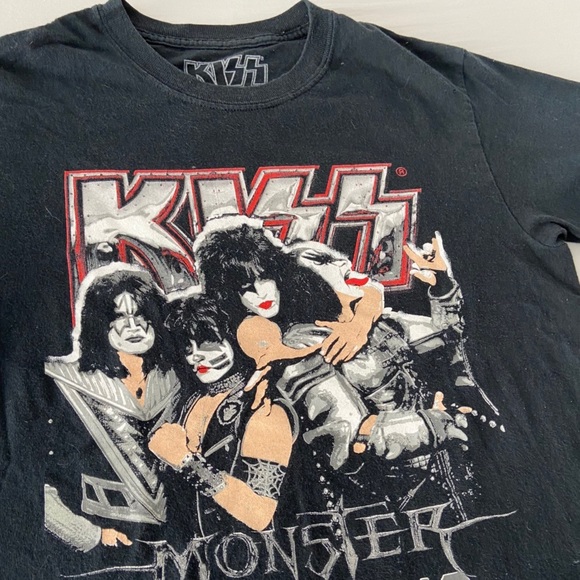 Other - Vintage Kiss Band Graphics Black Tee Shirt